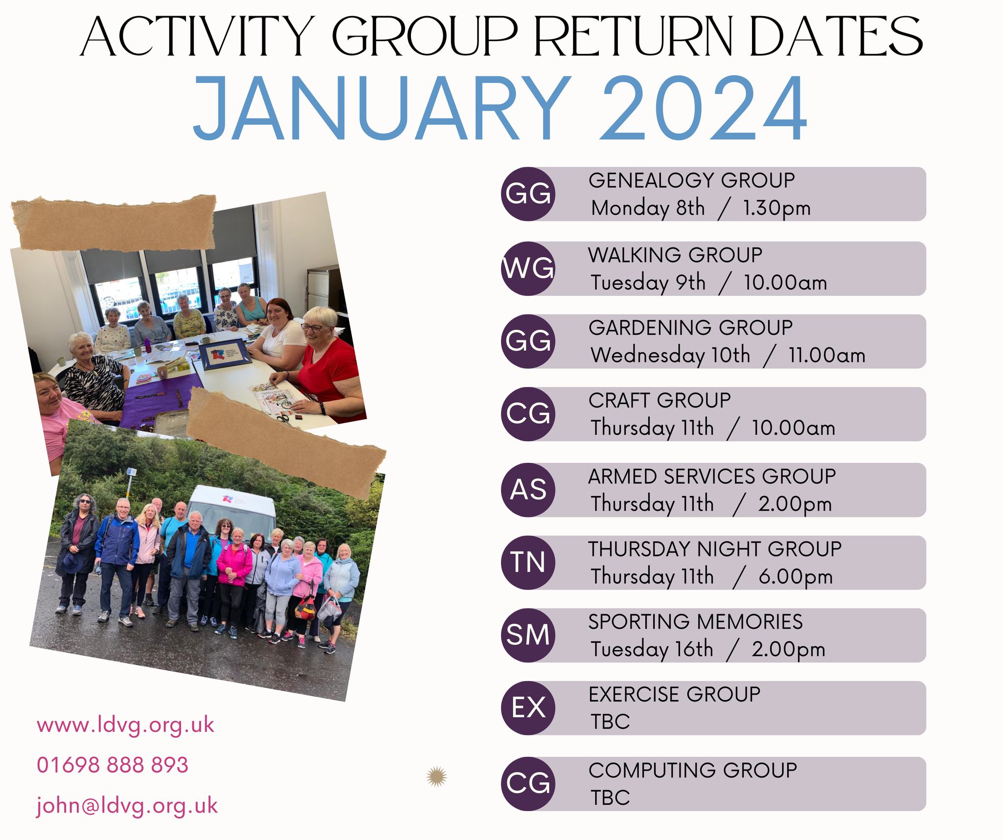group return dates 2024